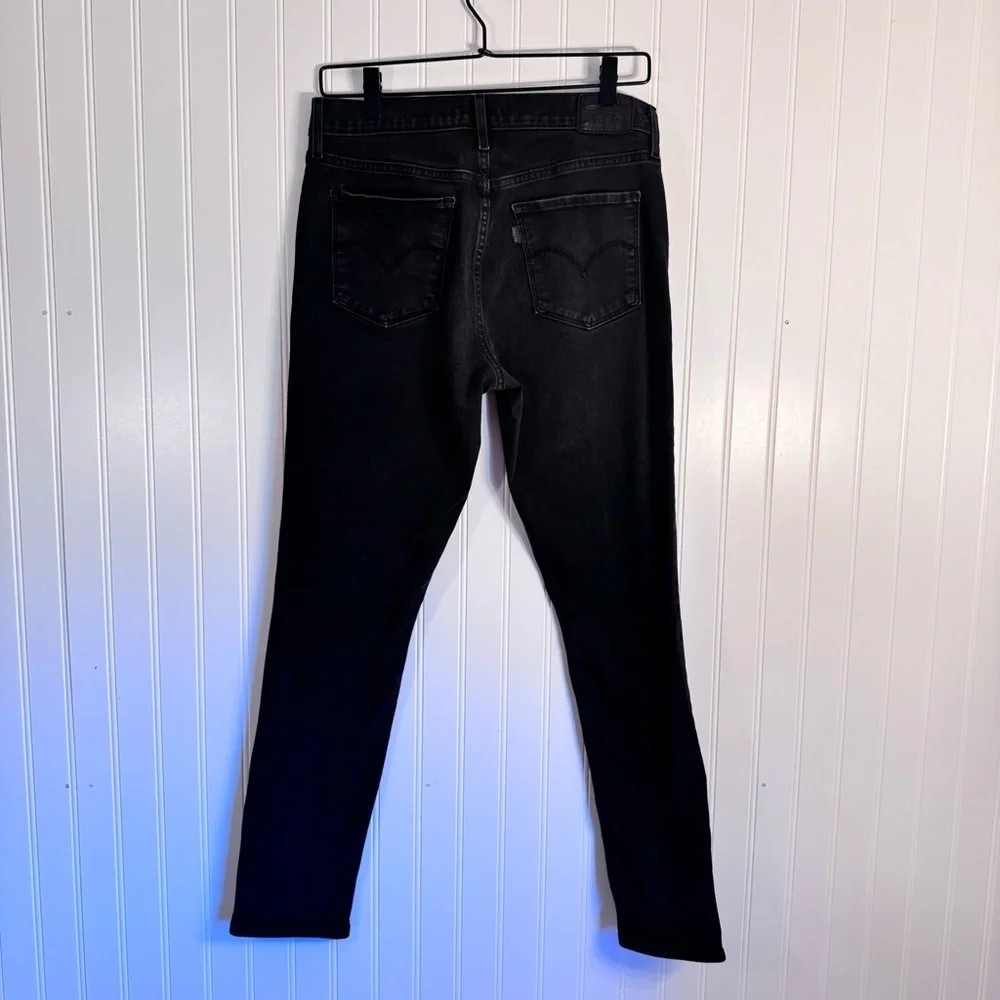 Levi’s Premium 311 Shaping Skinny Black Mid-Rise Womens Jeans Size 29 28” Inseam - Picture 6 of 13